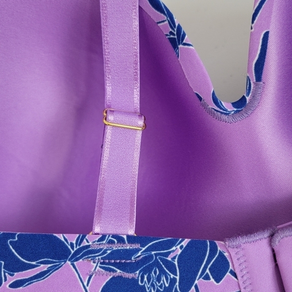 KNIX Violet Magnolia WingWoman Contour Bra Wireless Sz 6 - Picture 12 of 14